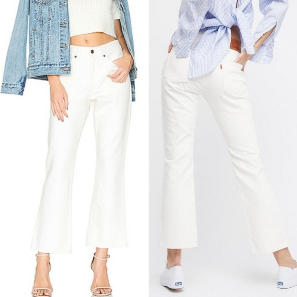 NEW Levi's Orange Tag 517 Crop Kick Flare Jeans